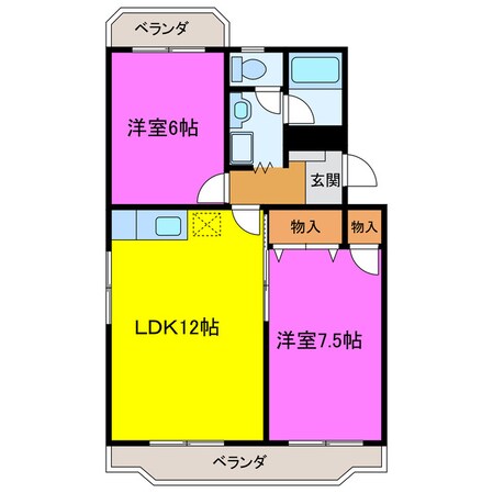 オズハウス６の物件間取画像